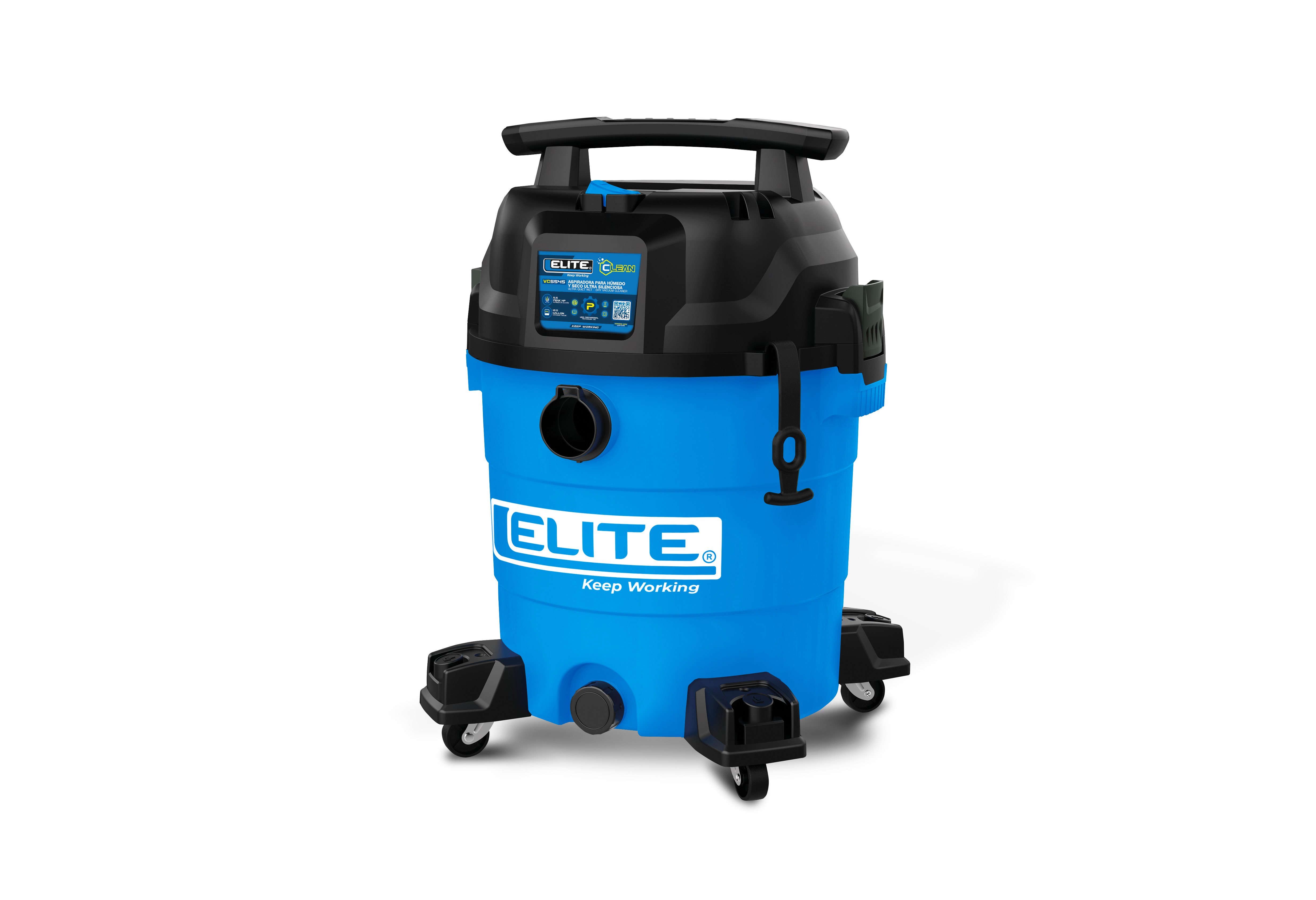 Aspiradora Utra silencionsa Seco y Humedo 12 Gl - 5.5 HP- 100 CFM VC5545 ELITE